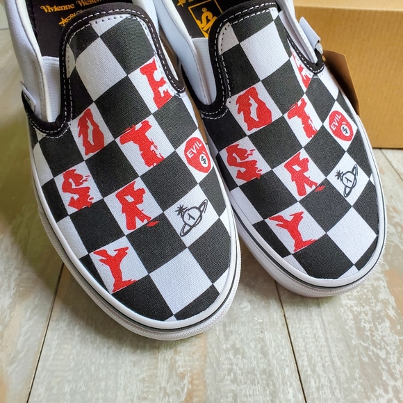 VANS X Vivienne Westwood check classic slip on - Picture 10 of 11